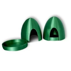 3D Printed Dart Frog Hide (Silk Green)