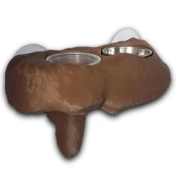 3D Printed Dual 0.5oz Cup Feeding Ledge (Earth Brown)