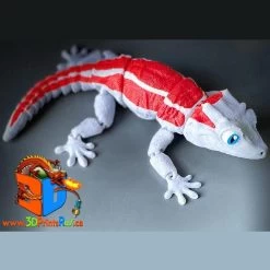 3D Printed Gargoyle Gecko (Grey/Red Stripe) 500053