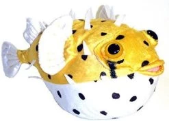 Fugu The Porcupine Pufferfish Stuffed Toy Plushie 12"