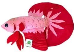 Luna The Betta Fish Stuffed Toy Plushie 20"