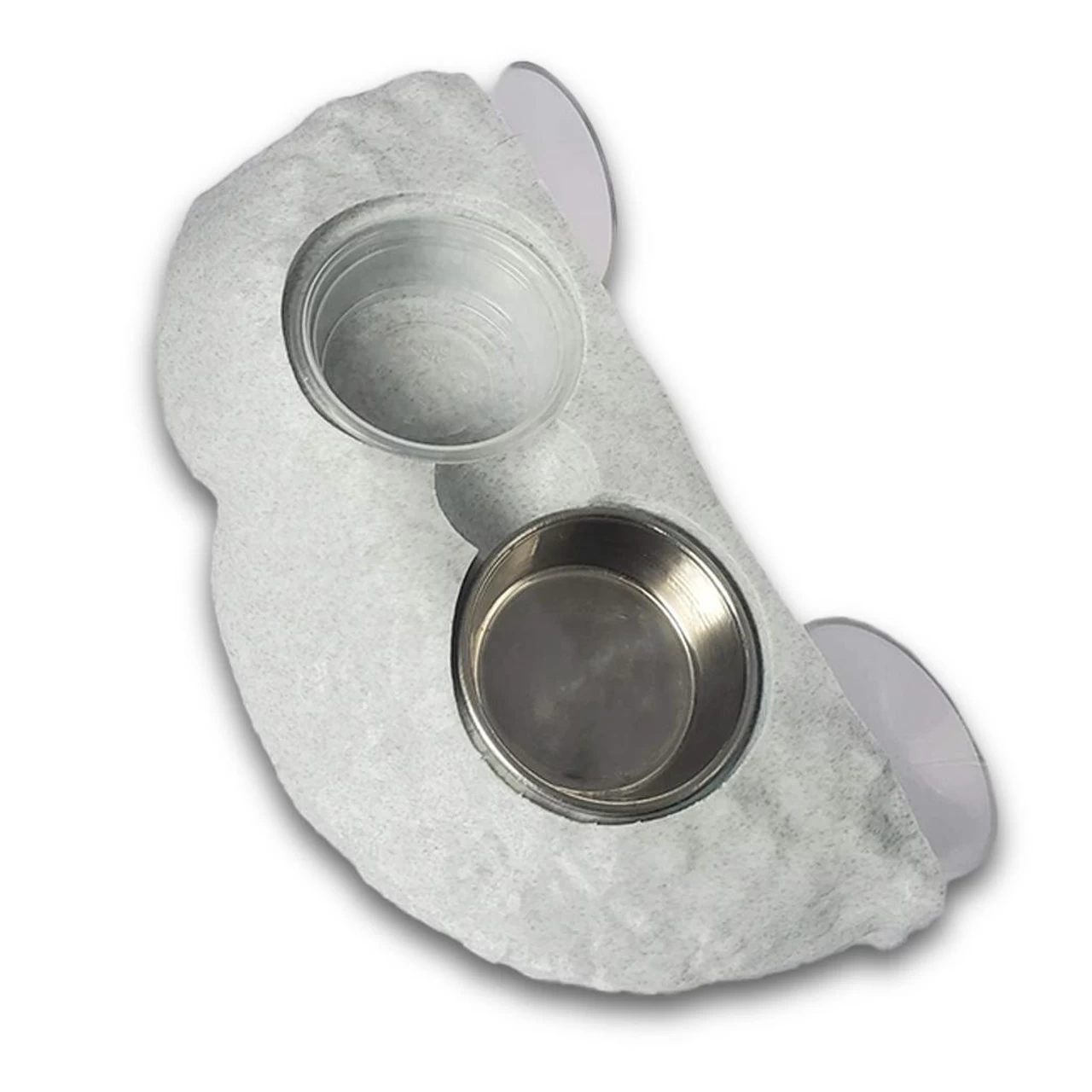 3D Printed Dual 0.5oz Cup Feeding Ledge (Marble) 2 3D Printed Dual 0.5oz Cup Feeding Ledge (Marble) - Image 2