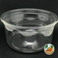 4.5" Vented Ultra Clear Deli Cup 16oz (10-pack With Lids)