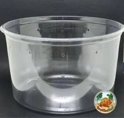 6.75" Vented Ultra Clear Deli Cups 64oz (10-pack With Lids)