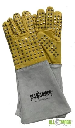 ATR Reptile Handling Gloves With Metal Studs