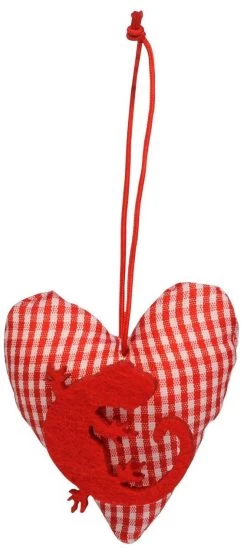 Fabric Ornaments “Gecko” Set Of 3