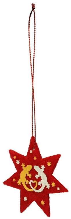 Felt Christmas Ornaments "Geckos" Set Of 5 -Repti Life Shop all things reptile felt christmas ornaments geckos set of 5 78579.1620673412