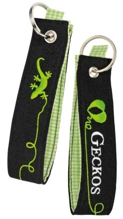 Felt Keyring "Geckos"