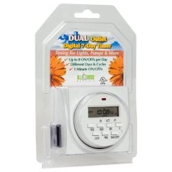 HF DUAL DIGITAL GROUNDED TIMER 7 DAY