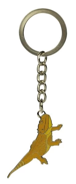 Metal Keyring "Bearded Dragon" Sunburst