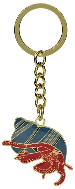 Metal Keyring "Hermit Crab"