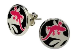 Round Earstuds "Gecko"