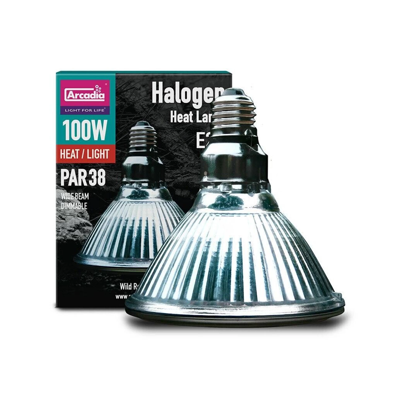 Arcadia Halogen Heat Basking Lamp 100W PAR38 1 Arcadia Halogen Heat Basking Lamp 100W PAR38