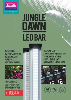 Arcadia Jungle Dawn LED Bar - 34" 51 Watts 10 Arcadia Jungle Dawn LED Bar - 34" 51 Watts -Repti Life Shop arcadia arcadia jungle dawn led bar 34 51 watts 99682.1677784328