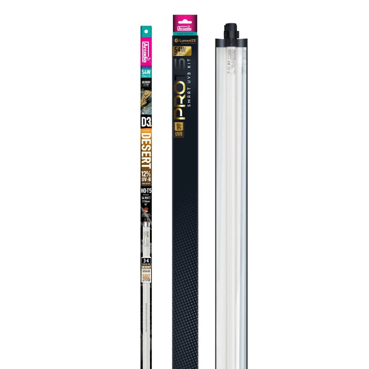 Arcadia LumenIZE Pro T5 UVB Kit, D3+ Desert, 12% UV-B, 54 Watt, US 4 Arcadia LumenIZE Pro T5 UVB Kit, D3+ Desert, 12% UV-B, 54 Watt, US - Image 4