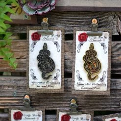 Ball Python Enamel Lapel Pin (Gold) By Emily Burke