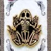 Bullfrog Enamel Pin (Gold) By Emily Burke