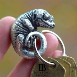Gargoyle Keychain (Pewter) By Emily Burke