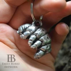 Tardigrade Keychain (Pewter) By Emily Burke