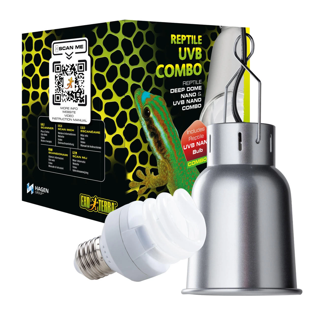 Exo Terra Deep Dome Nano Fixture Combo 1 Exo Terra Deep Dome Nano Fixture Combo