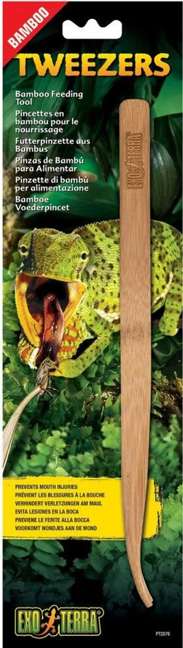 Exo Terra Bamboo Feeding Tongs Tweezers (Large) 1 Exo Terra Bamboo Feeding Tongs Tweezers (Large)