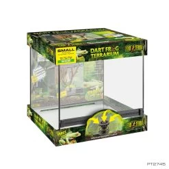 Exo Terra Dart Frog Terrarium - Advanced Amphibian Habitat - Small/Wide - 18 X 18 X 18 In