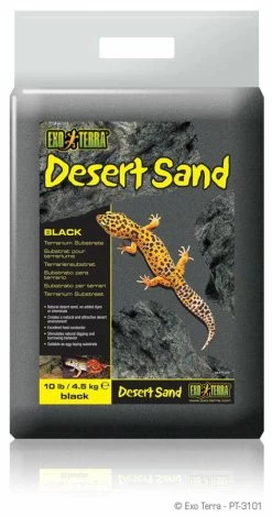 Exo Terra Desert Sand (Black) 10lb /4.5 Kg