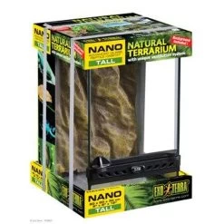 Exo Terra Nano Tall Terrarium - 20 X 20 X 30 Cm (8" X 8"x 12")
