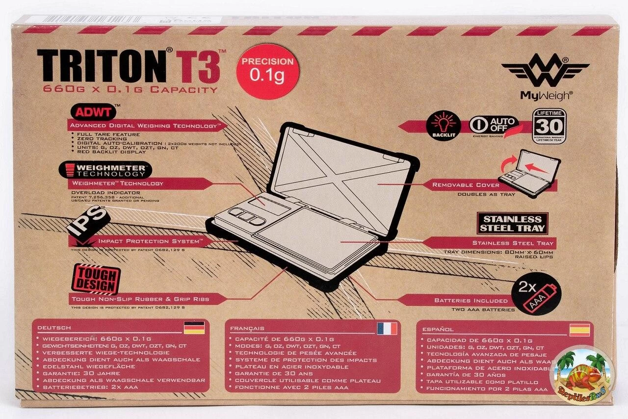 My Weigh Triton T3 Scale 660 Gram X 0.1 Gram 3 My Weigh Triton T3 Scale 660 Gram X 0.1 Gram - Image 3