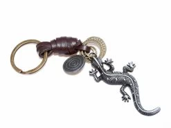 LIZARD MEDALLION KEYCHAIN