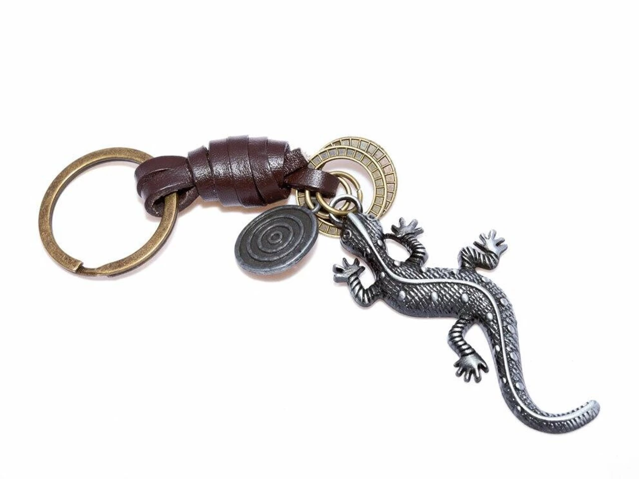 LIZARD MEDALLION KEYCHAIN 1 LIZARD MEDALLION KEYCHAIN