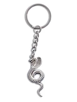 PEWTER COBRA KEYCHAIN