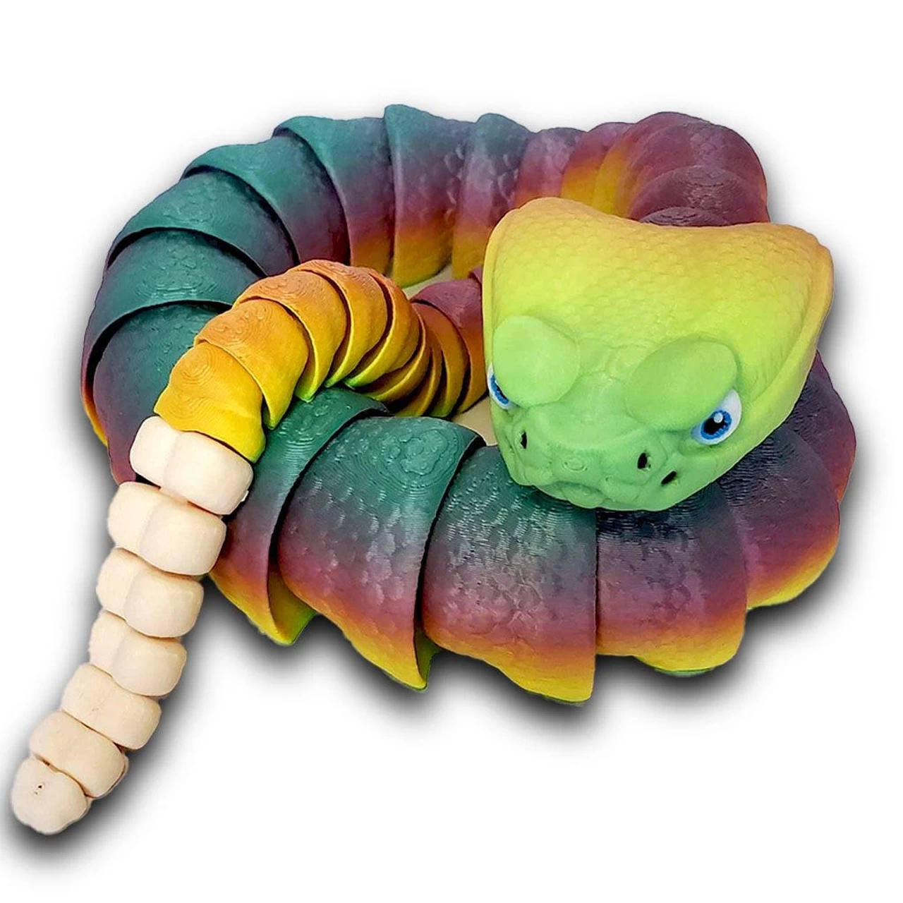 3D Printed Articulated Rattle Snake 500041 2 3D Printed Articulated Rattle Snake 500041 - Image 2