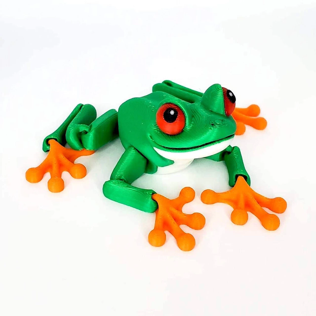 3D Printed Red Eyed Tree Frog (Arcticulating) 500036 1 3D Printed Red Eyed Tree Frog (Arcticulating) 500036