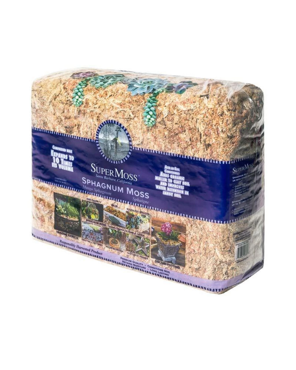 Sphagnum Moss, Blonde 2.2lbs 1 Sphagnum Moss, Blonde 2.2lbs