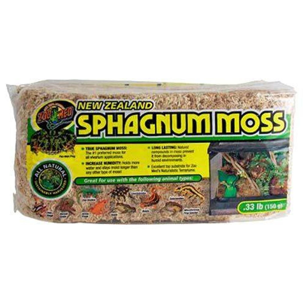 Zoo Med New Zealand Sphagnum Moss, 150g 1 Zoo Med New Zealand Sphagnum Moss, 150g