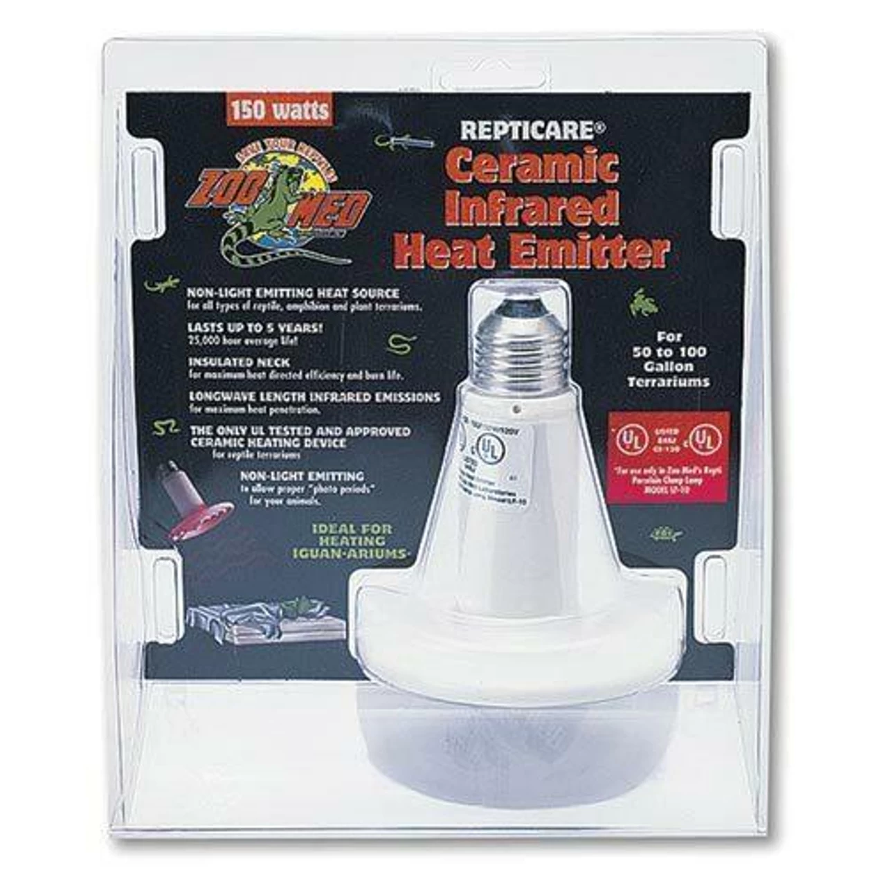 Zoo Med Ceramic Heat Emitter 150 Watts 1 Zoo Med Ceramic Heat Emitter 150 Watts