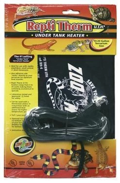 Zoo Med ReptiTherm Mini Under Tank Heat Mat Pad 1-5 Gal. 4" X 5" Heat Mat