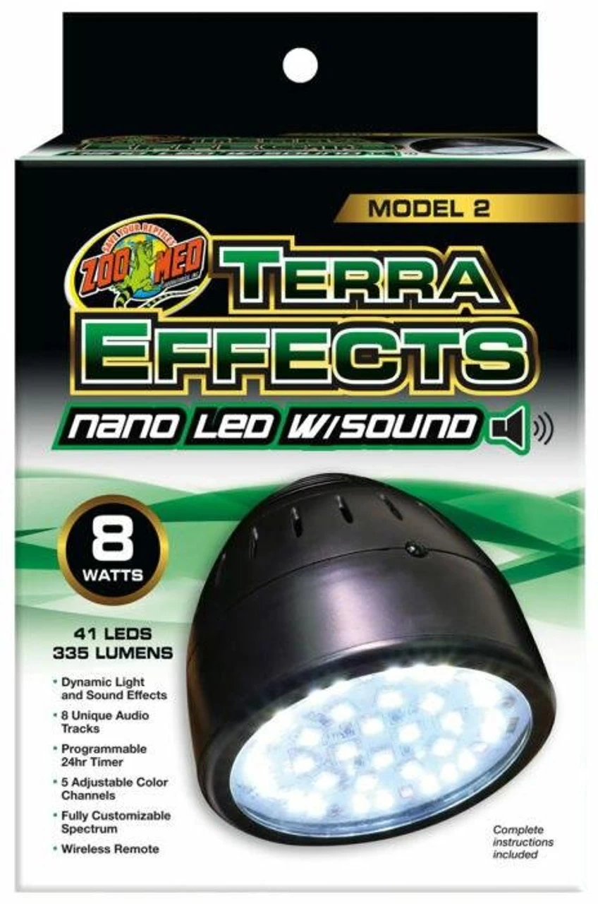 Zoo Med TerraEffects Nano LED With Sound And Wireless Remote 1 Zoo Med TerraEffects Nano LED With Sound And Wireless Remote
