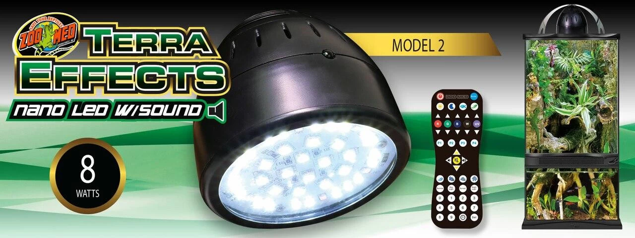 Zoo Med TerraEffects Nano LED With Sound And Wireless Remote 2 Zoo Med TerraEffects Nano LED With Sound And Wireless Remote - Image 2